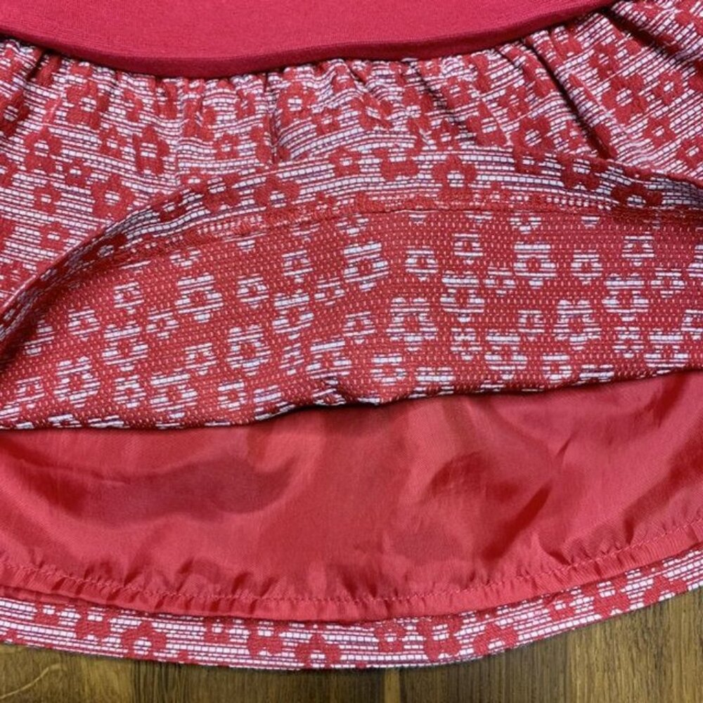 ORIGAMI Drop Waist Party Dress Girls 2 2T Red Holidays Christmas Toddler Girl - Picture 5 of 5